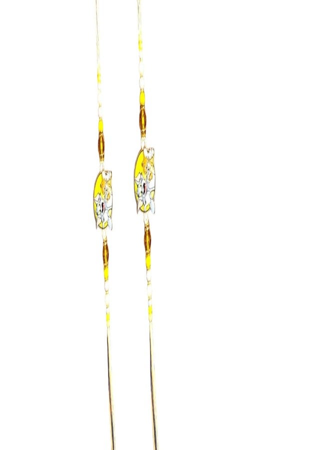 Koogly Kids Cartoon Tom Jerry Rakhi for Boys and Girls, Combo Pack Mauli Thread Rakhi Set - 2 (2) - Image 2